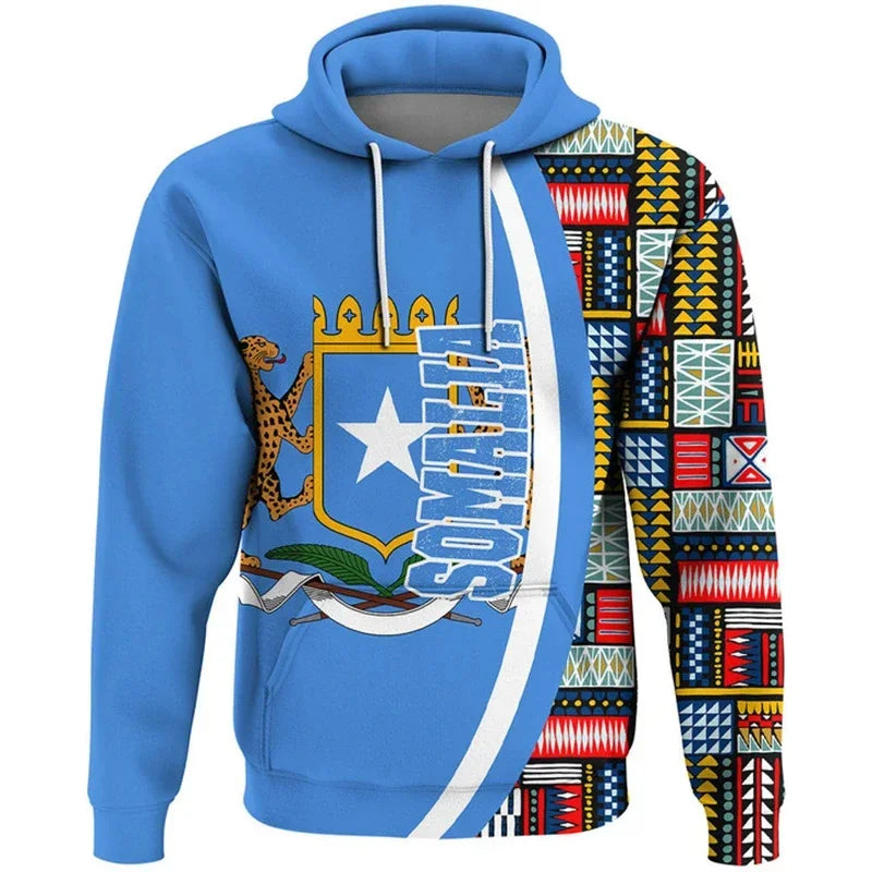 Somalia Flag Hooded Sweatshirts