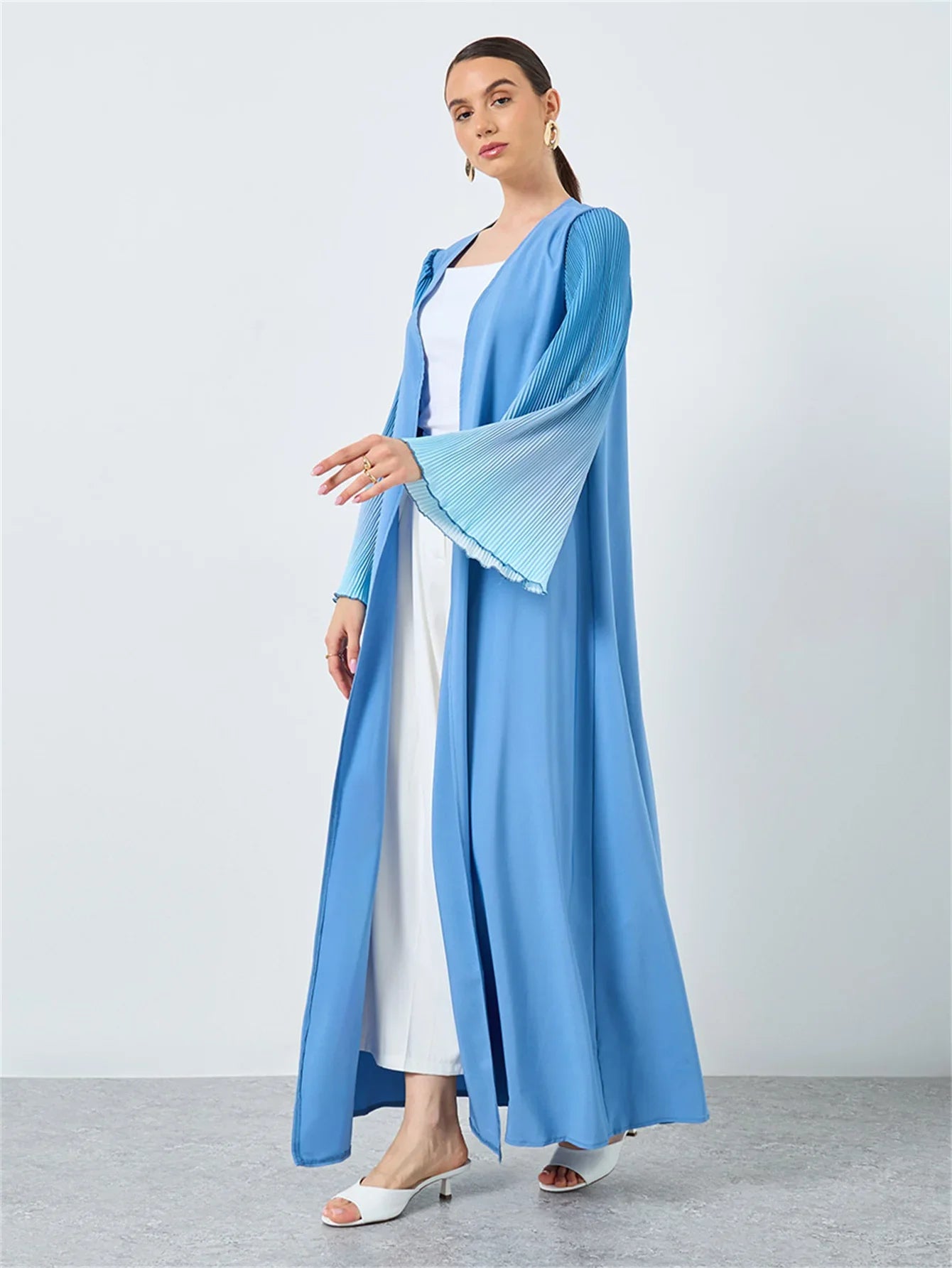 Flare Sleeve Open Abaya
