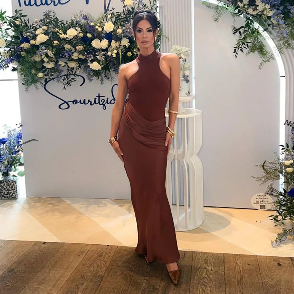 High Waist Dress Female Autumn Skinny Elegant Party Clubwear