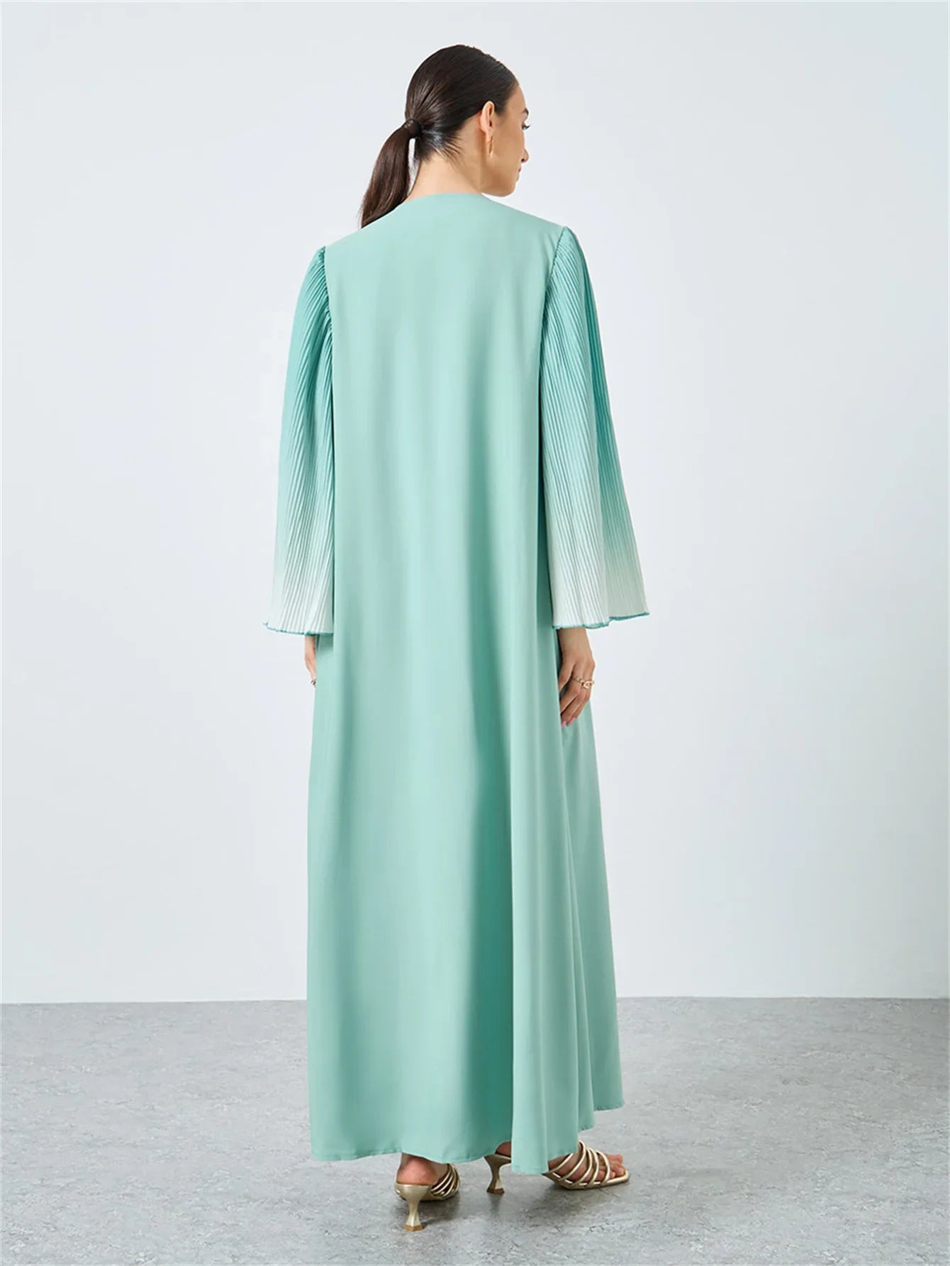 Flare Sleeve Open Abaya