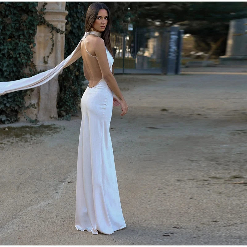 Sexy Satin Ribbon Dress