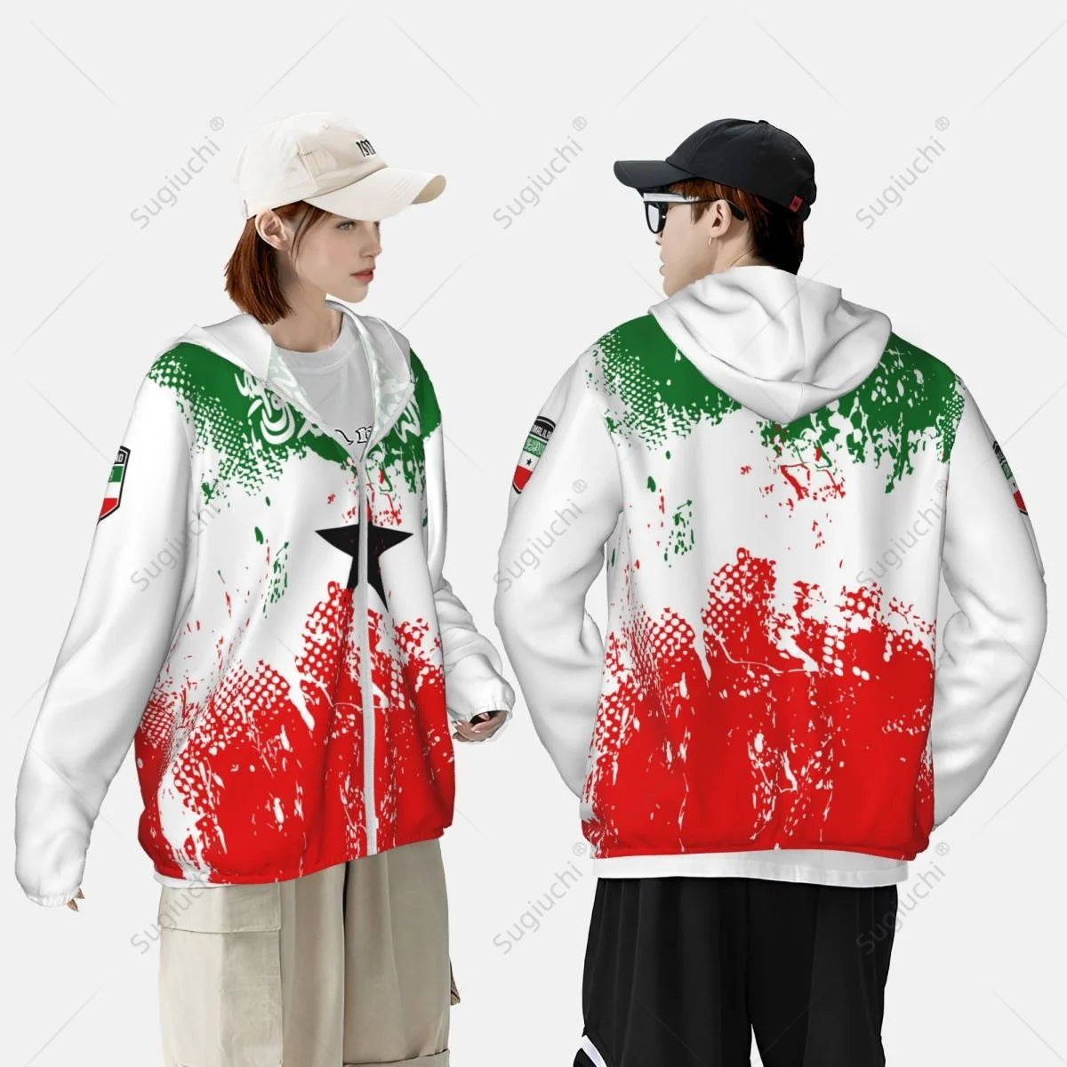 Somaliland Flag Sun Protection Hoodie