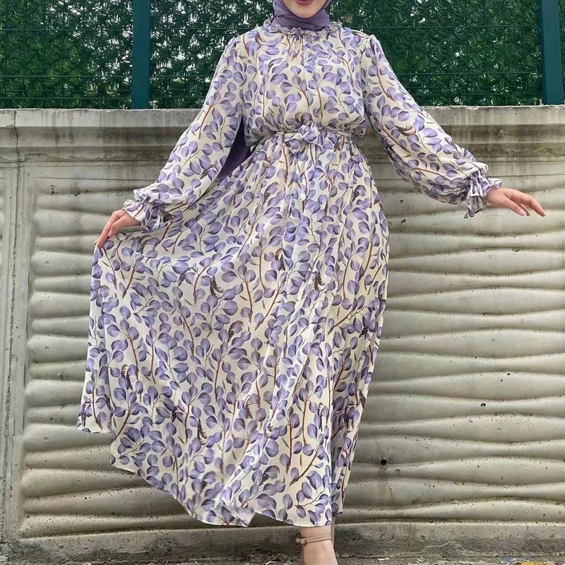 Elegant Chiffon Muslim Dress