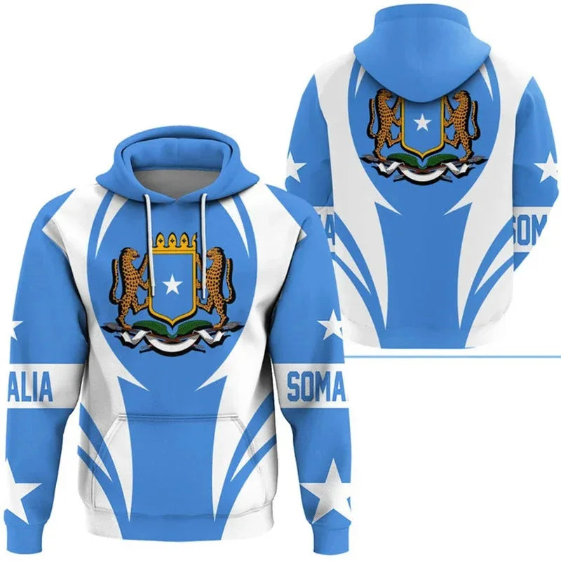 Somalia Flag Hooded Sweatshirts
