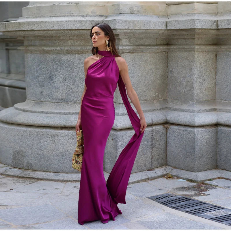 Sexy Satin Ribbon Dress